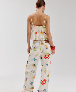 HARPER & YVE | YVE PANTS - JUAN CARLOS/ECRU
