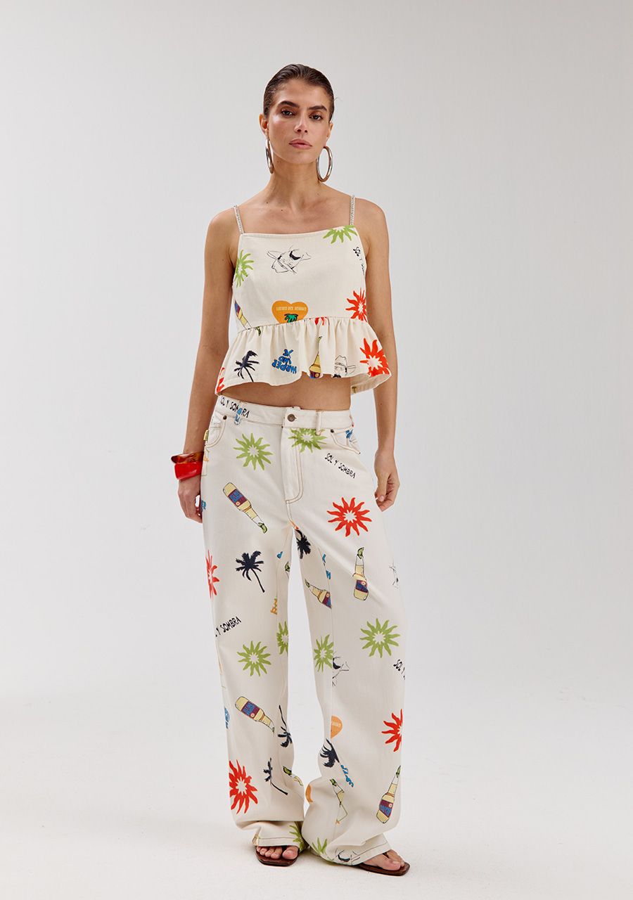 HARPER & YVE | YVE PANTS - JUAN CARLOS/ECRU