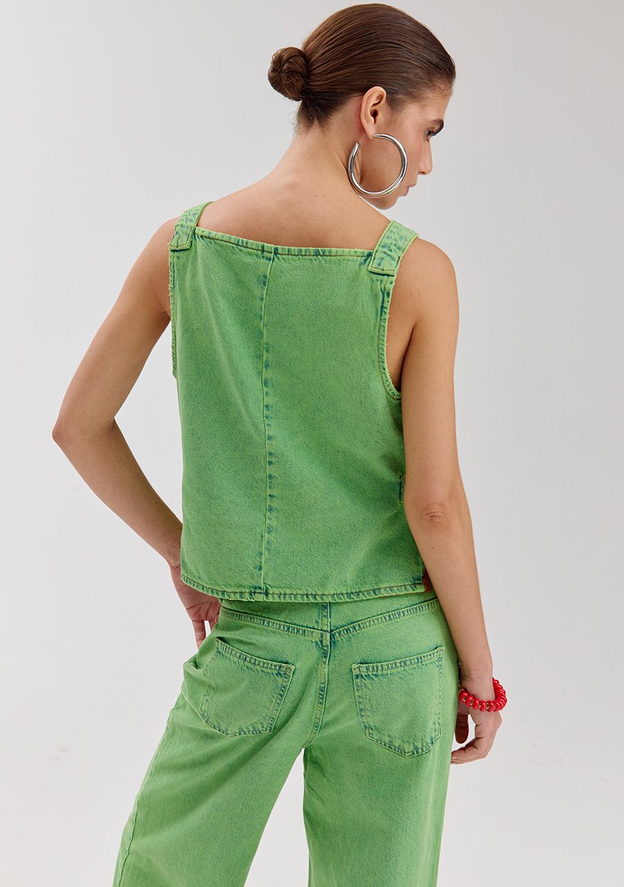HARPER & YVE | ZEY TOP - VIBRANT GREEN