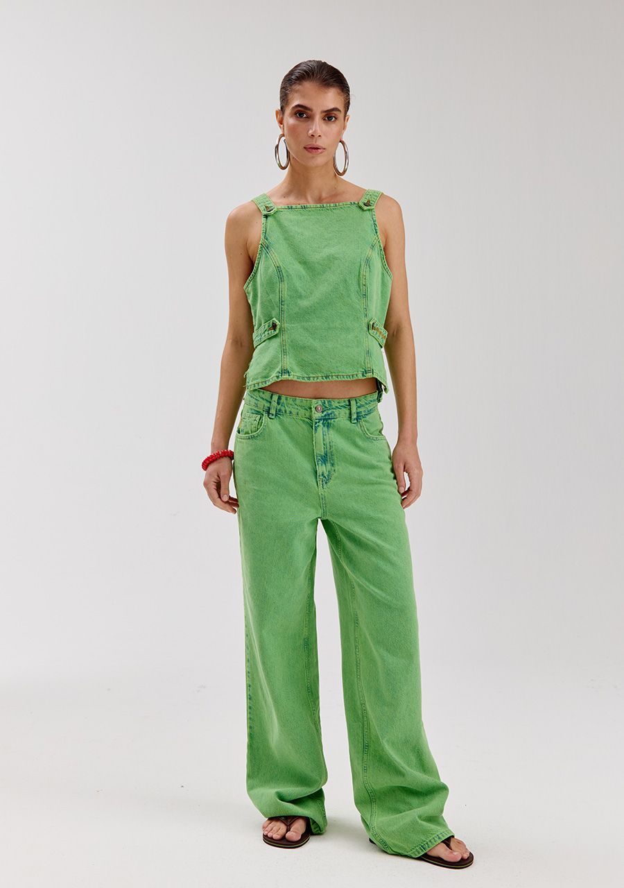 HARPER & YVE | ZEY TOP - VIBRANT GREEN