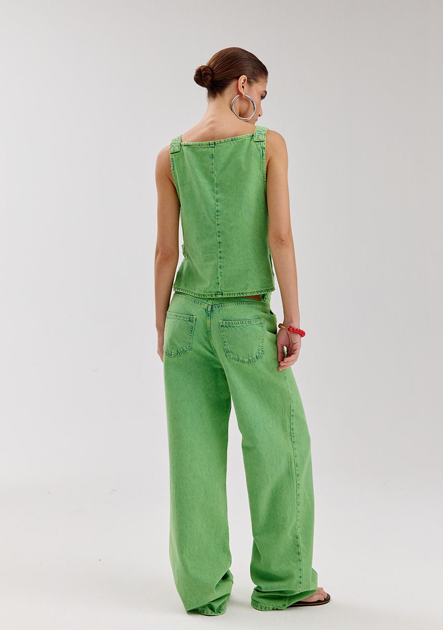 HARPER & YVE | ZEY TOP - VIBRANT GREEN