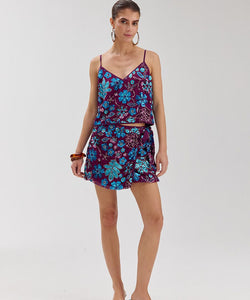 HARPER & YVE | ROMY SKIRT - CASSIS BLUE SEQUIN
