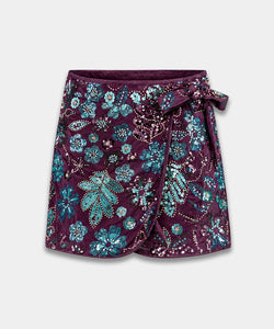 HARPER & YVE | ROMY SKIRT - CASSIS BLUE SEQUIN