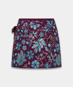 HARPER & YVE | ROMY SKIRT - CASSIS BLUE SEQUIN