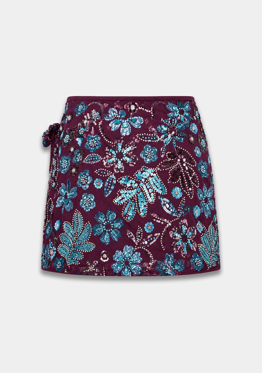 HARPER & YVE | ROMY SKIRT - CASSIS BLUE SEQUIN