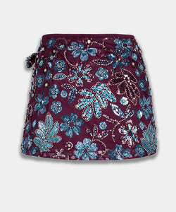 HARPER & YVE | ROMY SKIRT - CASSIS BLUE SEQUIN