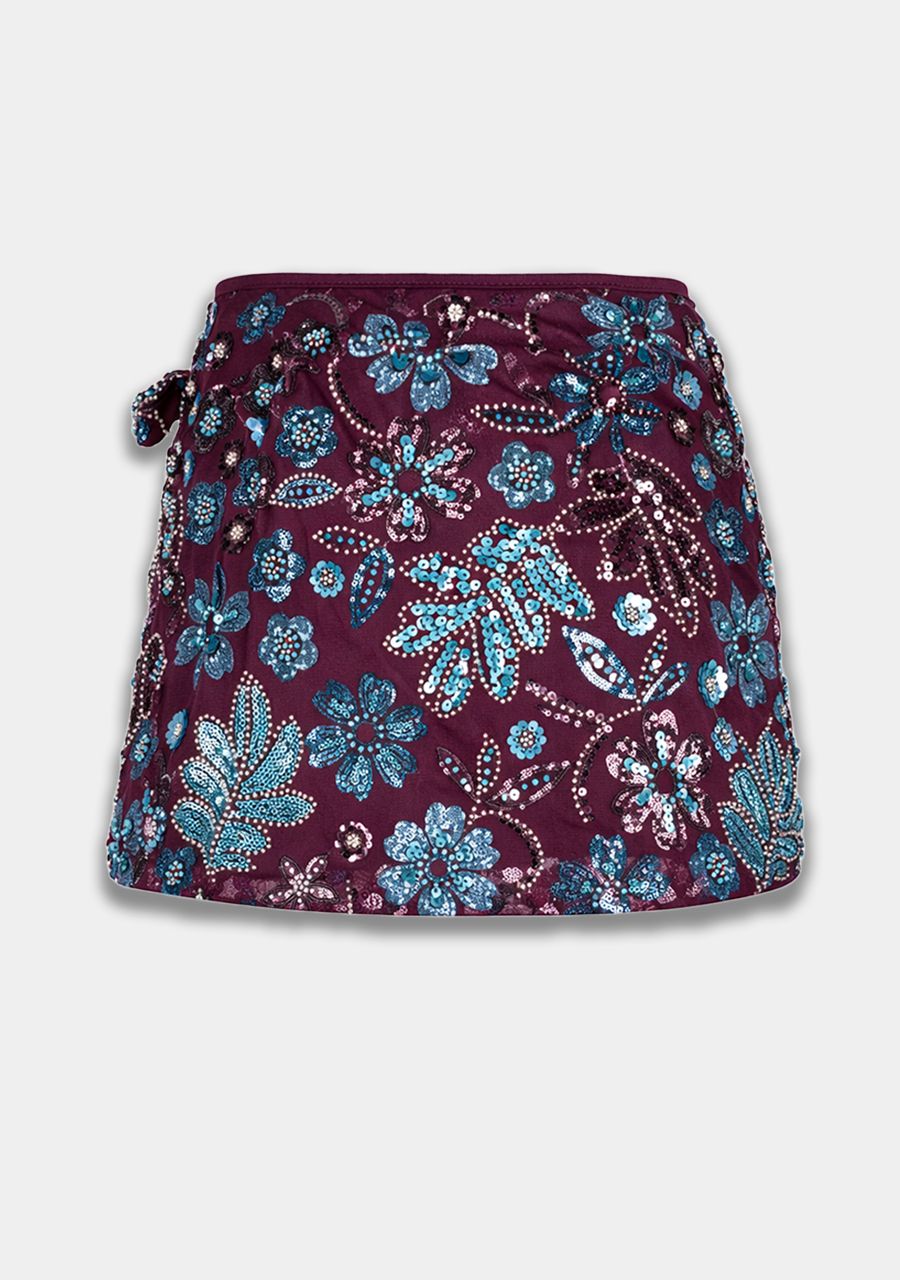 HARPER & YVE | ROMY SKIRT - CASSIS BLUE SEQUIN