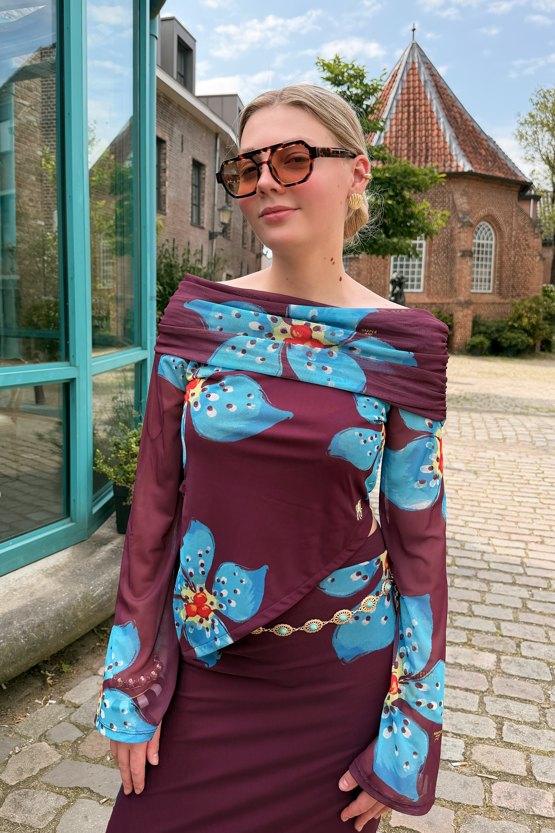 HARPER & YVE | JESSE TOP - TROPICAL FLOWER