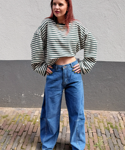CASSIE BARREL JEANS - BLUE
