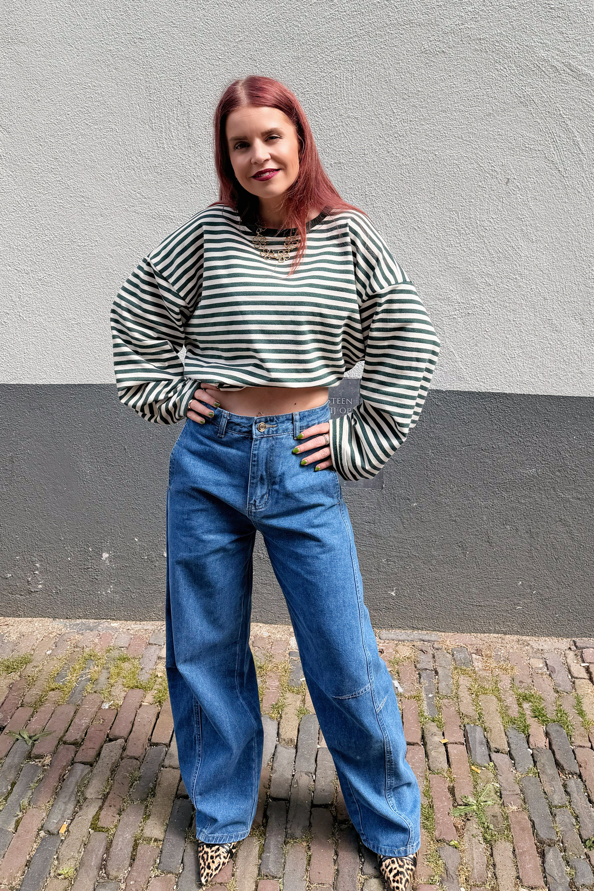 CASSIE BARREL JEANS - BLUE
