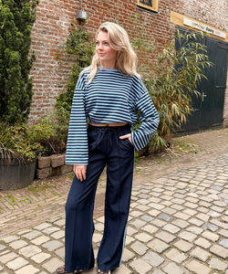 JOSJE TRACKING PANTS - NAVY/BLUE