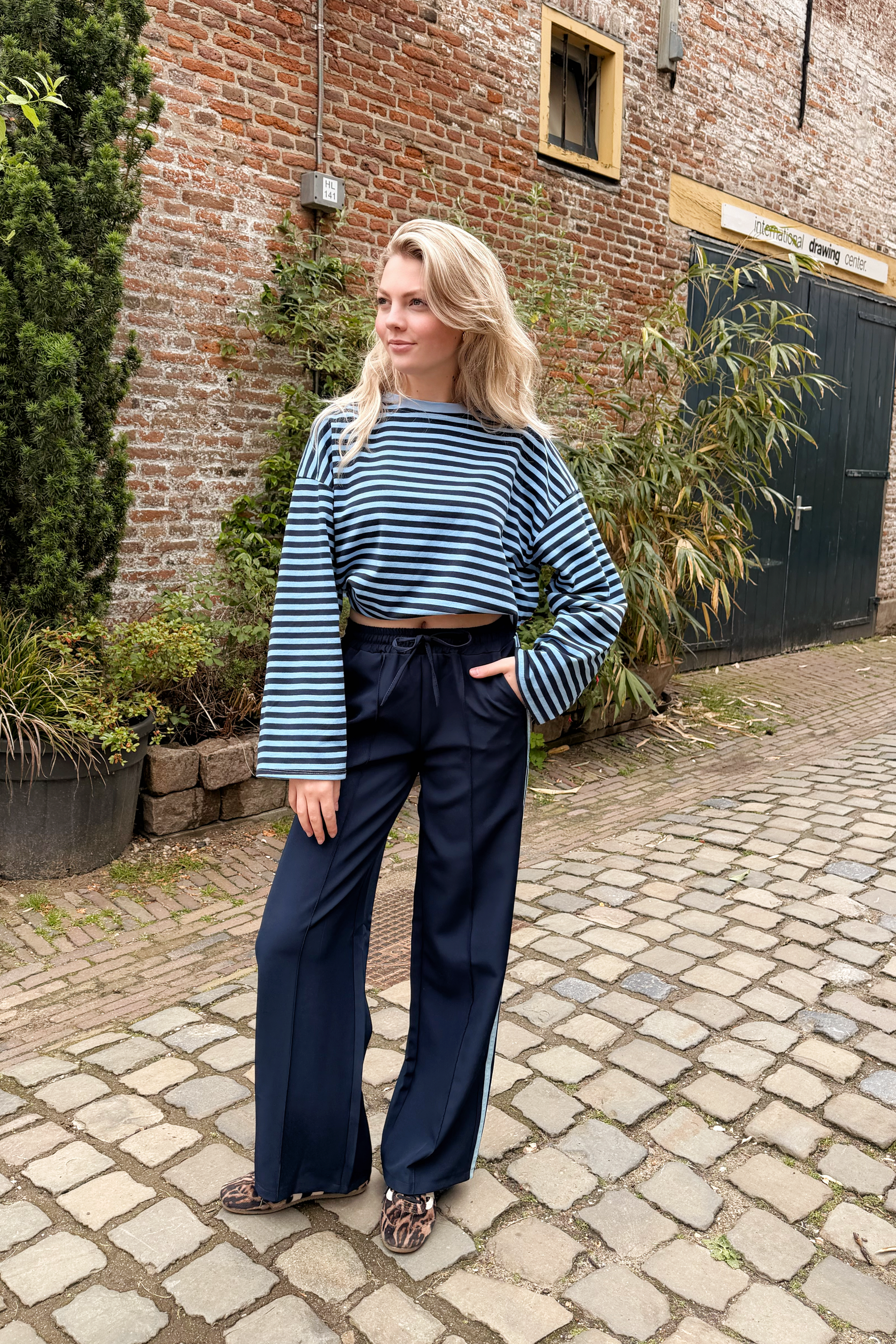 JOSJE TRACKING PANTS - NAVY/BLUE