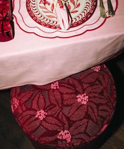 PALAIS SUSTAINABLE LUXURY | POUF MICHELLE - PINK & BORDEAU