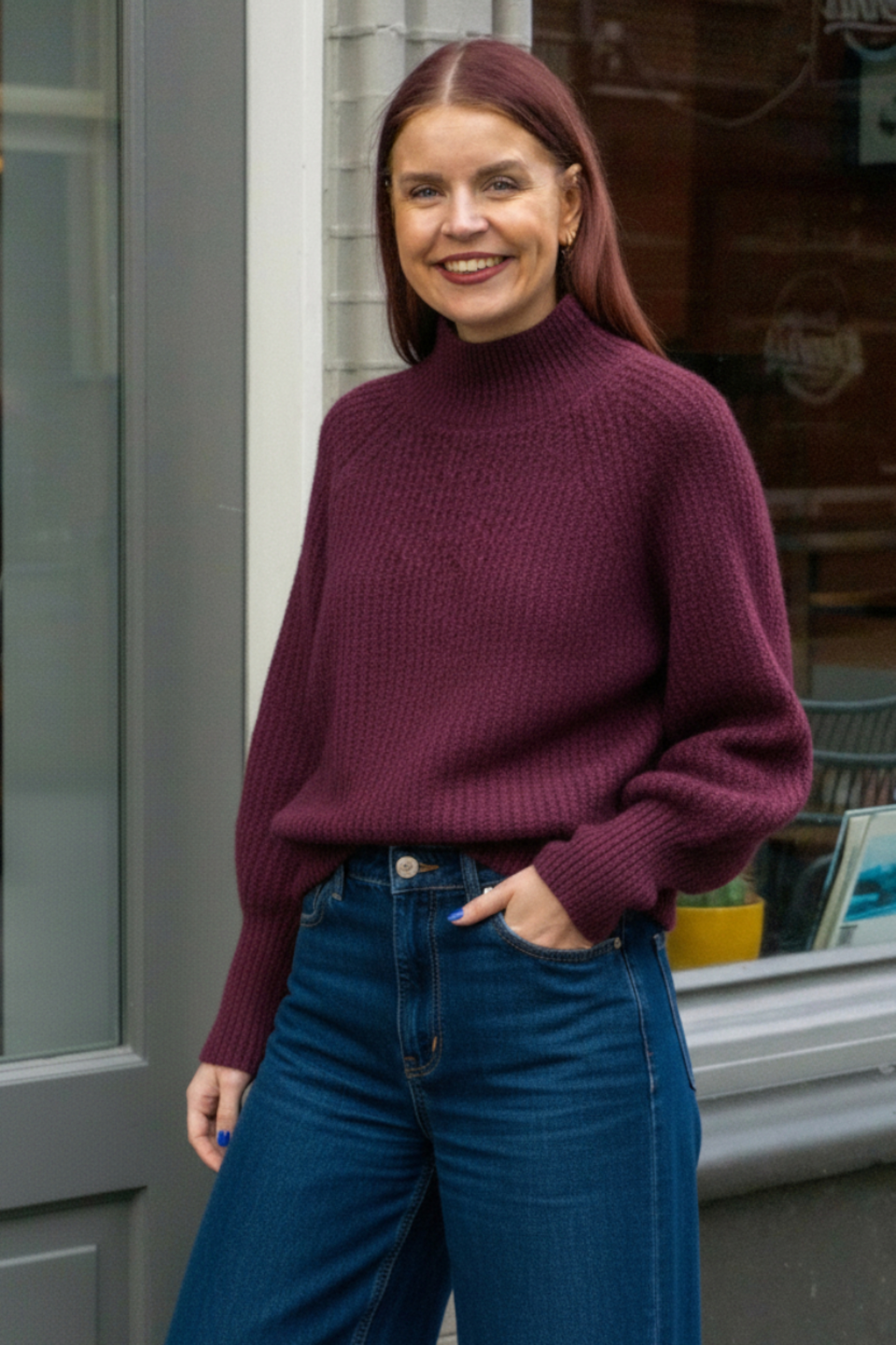 JILL KNIT - BORDEAUX