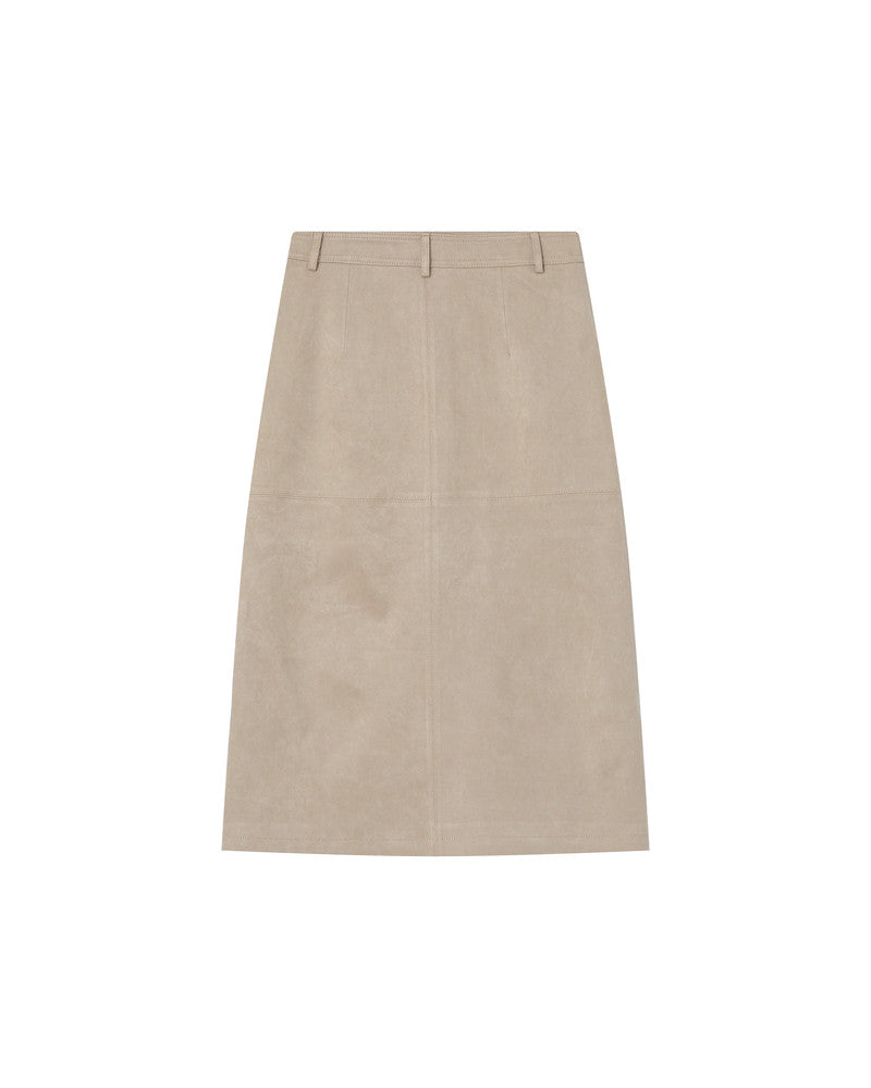 GRACE & MILA | SORRY MIDI SKIRT - TAUPE