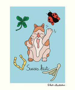 KUT. Illustraties | A6 KAART - SUCCES KUT