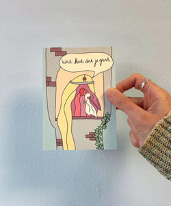 KUT. Illustraties | A6 KAART - WAT KUT DAT JE GAAT