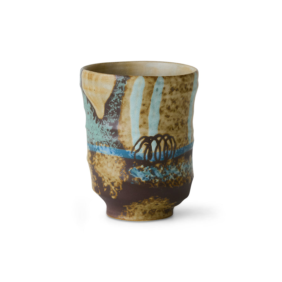 HKliving | ARTIST CERAMICS: COFFEE MUG - SCRATCHED