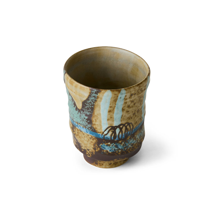 HKliving | ARTIST CERAMICS: COFFEE MUG - SCRATCHED