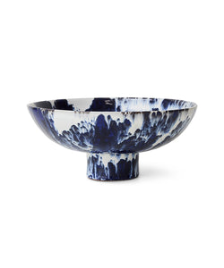 HKliving | 70S BOWL ON BASE - INDIGO