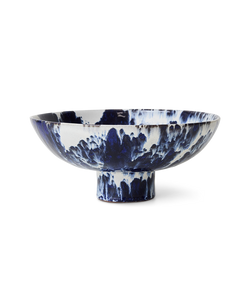 HKliving | 70S BOWL ON BASE - INDIGO