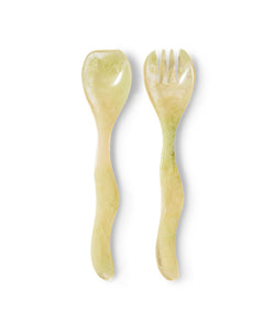 HKliving | SALAD CUTLERY - MIST GREEN