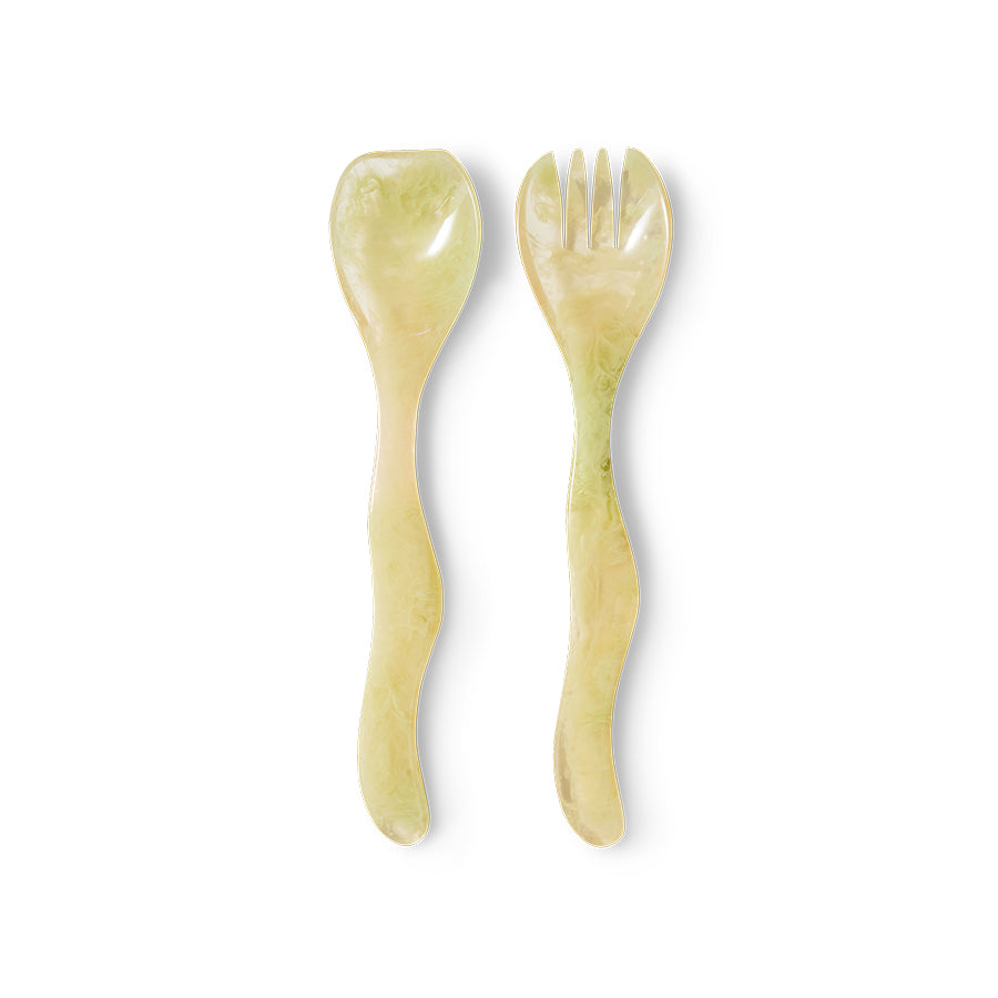 HKliving | SALAD CUTLERY - MIST GREEN