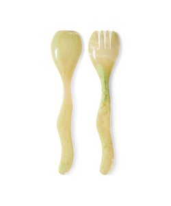 HKliving | SALAD CUTLERY - MIST GREEN