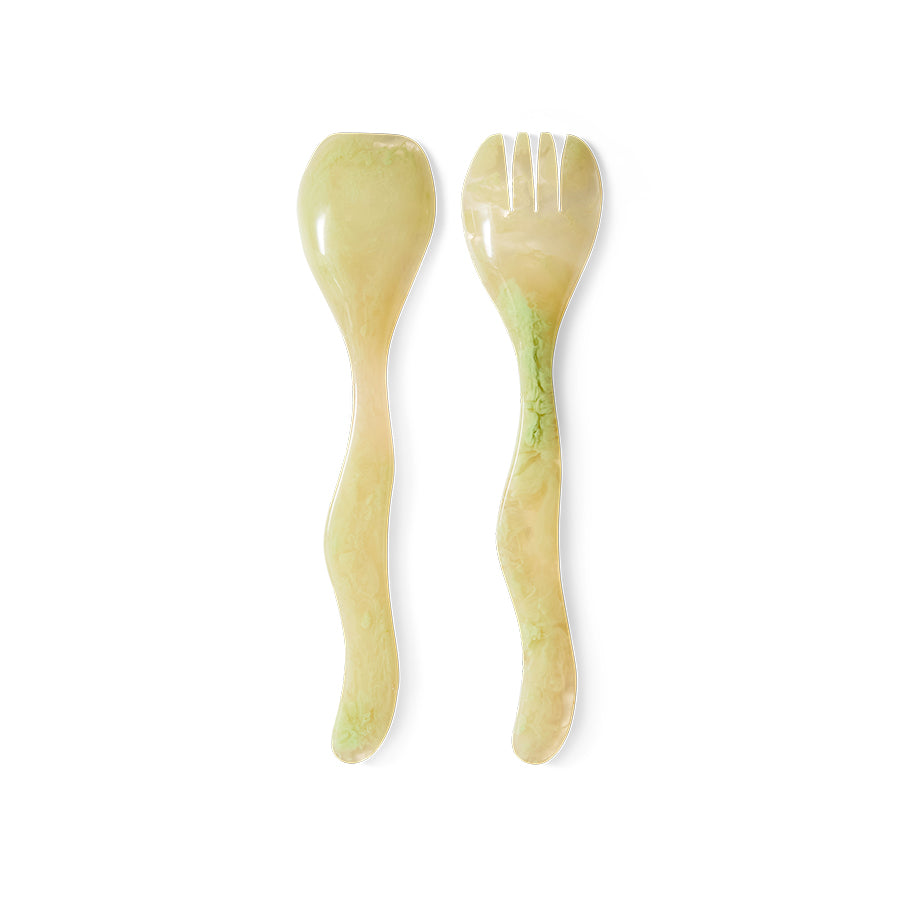 HKliving | SALAD CUTLERY - MIST GREEN