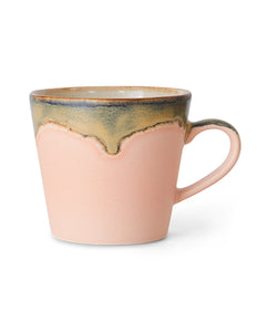 HKliving | 70S CERAMICS: CAPPUCCINO MUG - BLOSSOM