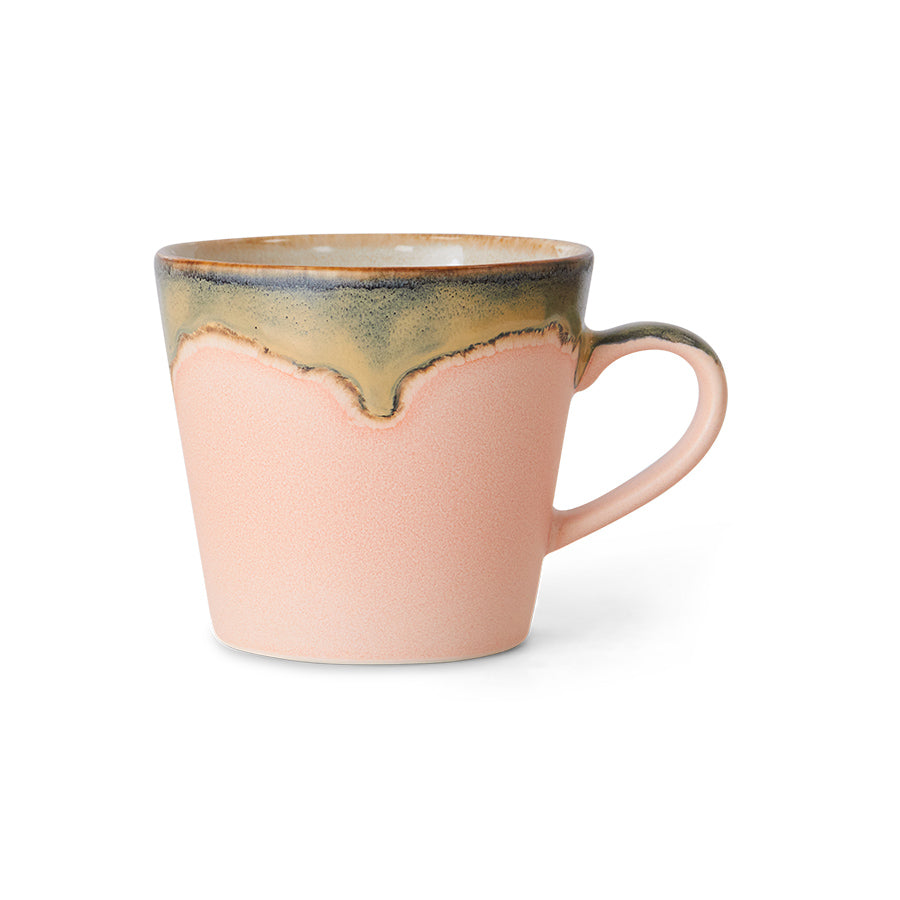 HKliving | 70S CERAMICS: CAPPUCCINO MUG - BLOSSOM