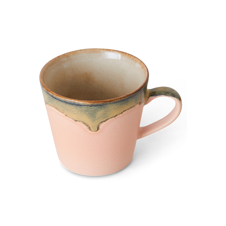 HKliving | 70S CERAMICS: CAPPUCCINO MUG - BLOSSOM