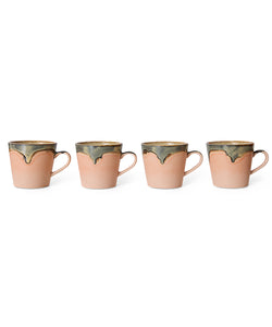 HKliving | 70S CERAMICS: CAPPUCCINO MUG - BLOSSOM