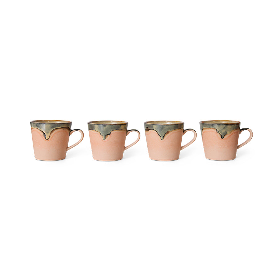 HKliving | 70S CERAMICS: CAPPUCCINO MUG - BLOSSOM