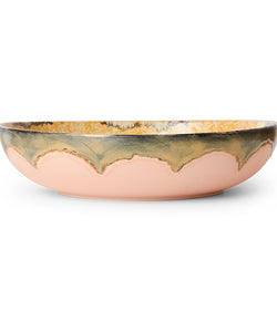 HKliving | 70S CERAMICS SALAD BOWL - SUNFLOWER