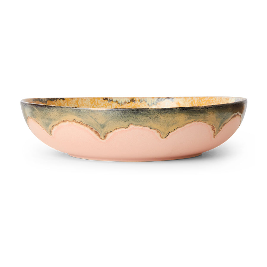 HKliving | 70S CERAMICS SALAD BOWL - SUNFLOWER
