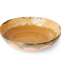 HKliving | 70S CERAMICS SALAD BOWL - SUNFLOWER