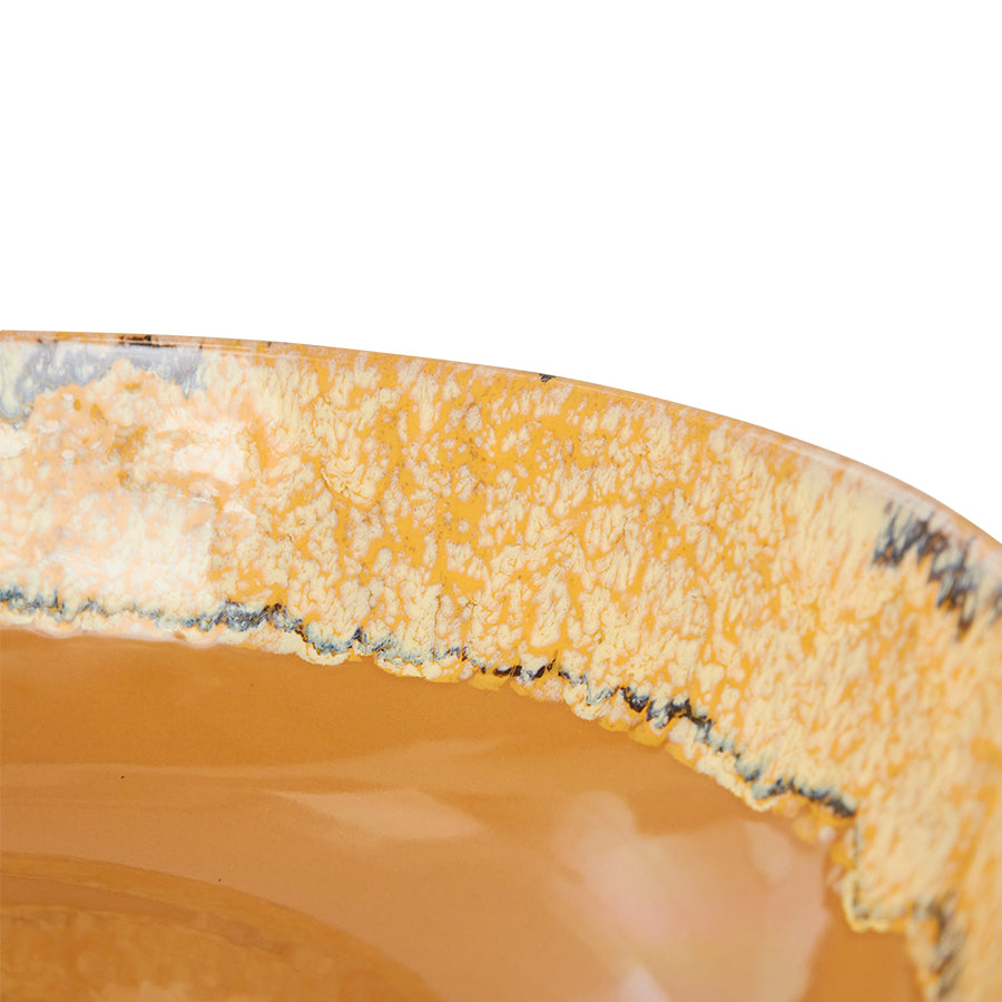 HKliving | 70S CERAMICS SALAD BOWL - SUNFLOWER