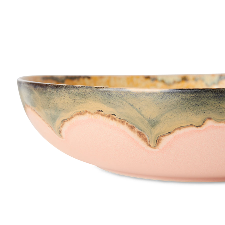 HKliving | 70S CERAMICS SALAD BOWL - SUNFLOWER
