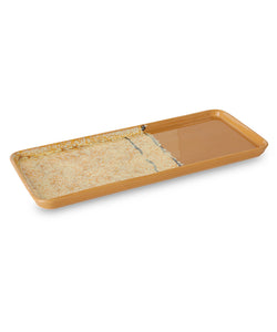 HKliving | 70S CERAMICS: CAKE TRAY - SUNBEAM