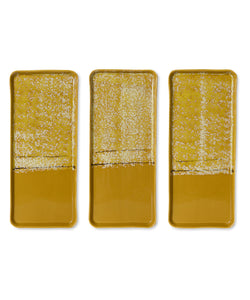 HKliving | 70S CERAMICS: CAKE TRAY - SUNBEAM