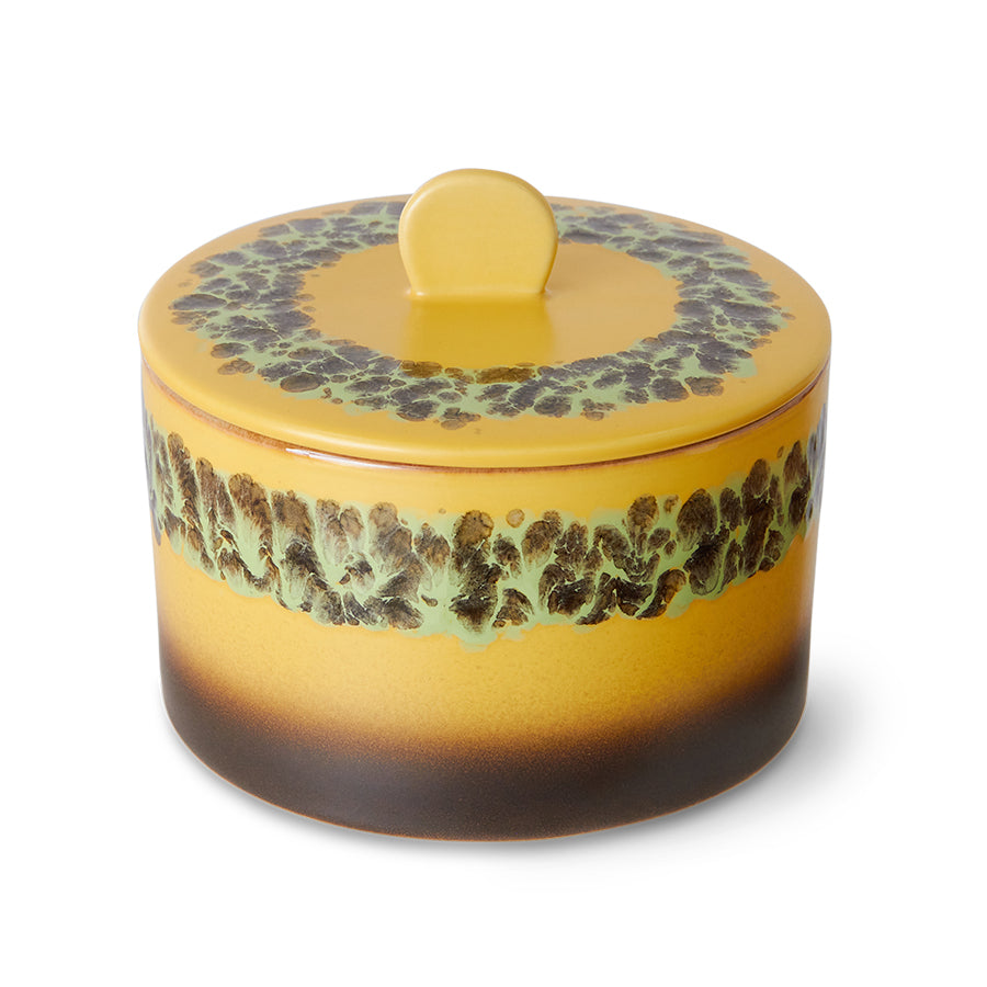 HKliving | 70S CERAMICS COOKIE JAR - KELP