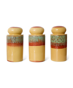HKliving | 70S CERAMICS: STORAGE JAR - COVE