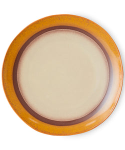 HKliving |70S CERAMICS: DINNER PLATE - COCONUT