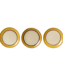 HKliving |70S CERAMICS: DINNER PLATE - COCONUT