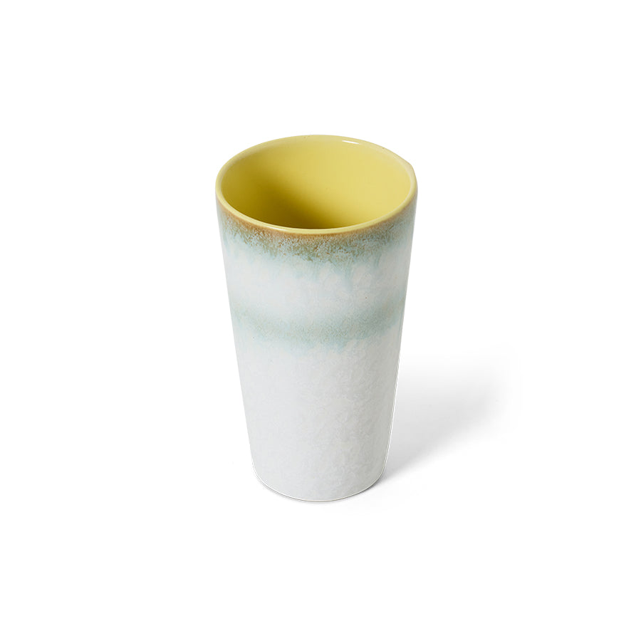 HKliving | 70S CERAMICS: LATTE MUG - PETAL