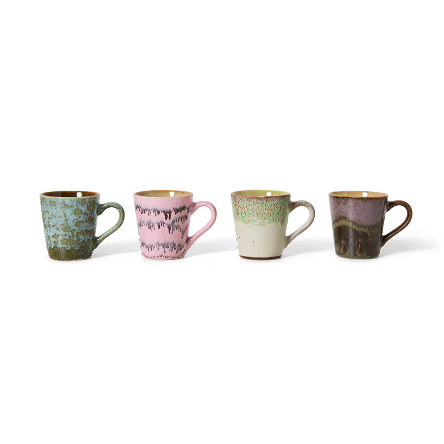 HKliving | 70S CERAMICS: ESPRESSO MUGS - BRUTALISM: TORRENT