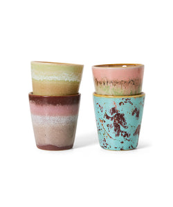 HKliving | 70'S RISTRETTO MUGS - FUTURISM: GLAZE