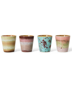 HKliving | 70'S RISTRETTO MUGS - FUTURISM: GLAZE