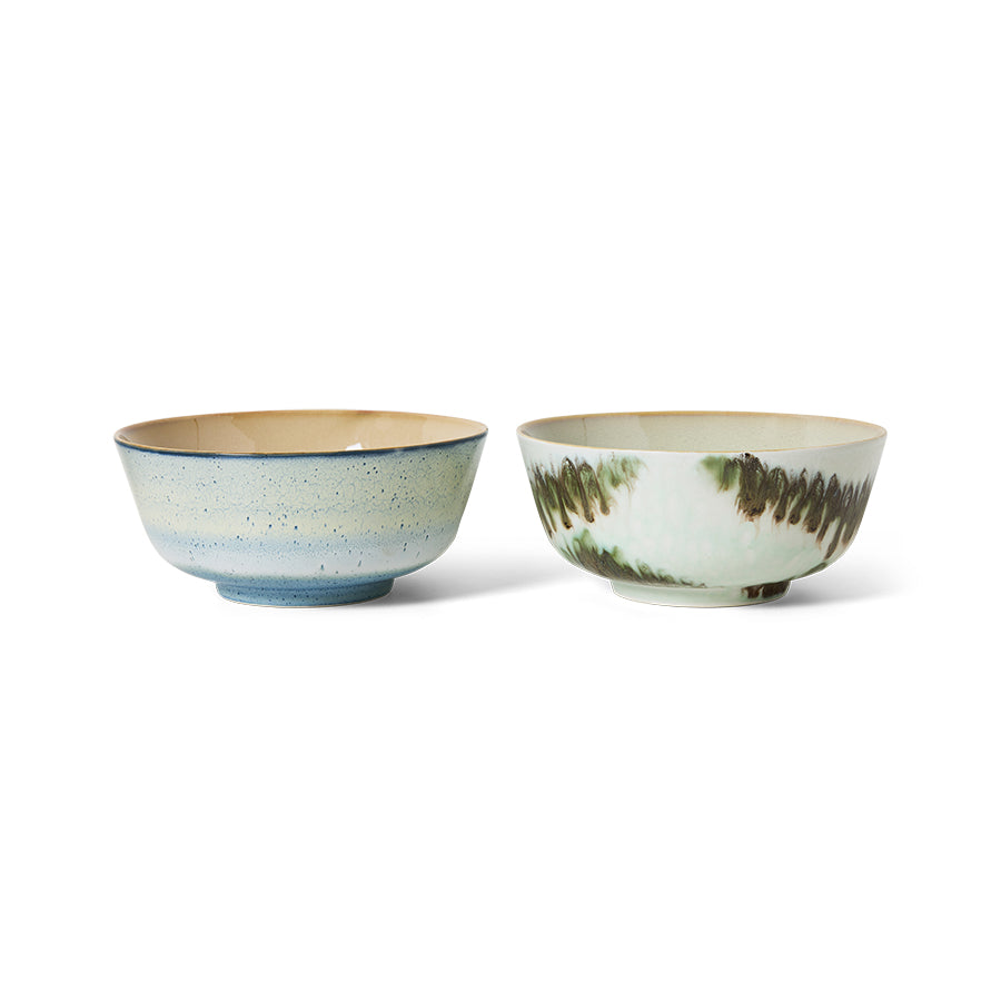 HKliving | 70S CERAMICS: RAMEN BOWL - MINIMALIST: TIDE